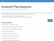Tablet Screenshot of androidpermissions.com